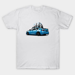 Blue Civic SI Mountains T-Shirt